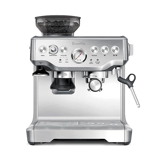Breville BES870XL Barista Express Espresso Machine, Brushed Stainless Steel